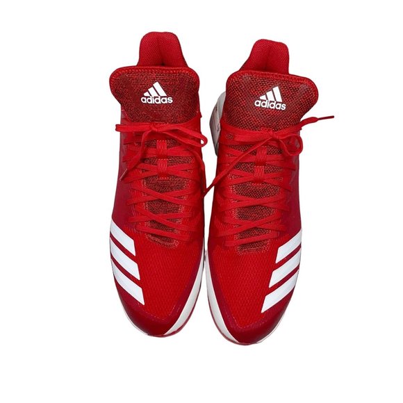Adidas Icon Bounce Hybrid Red Baseball Cleats NWT - Picture 3 of 15